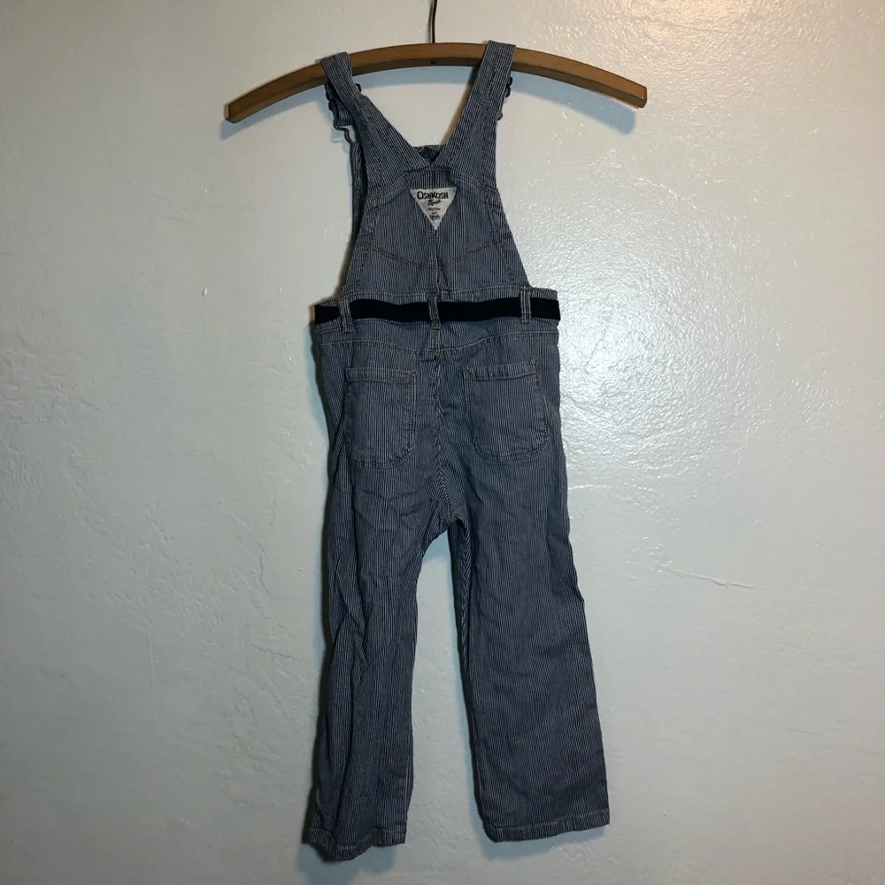 Oshkosh B'Gosh Engineer Stripe Overalls Kids 3T